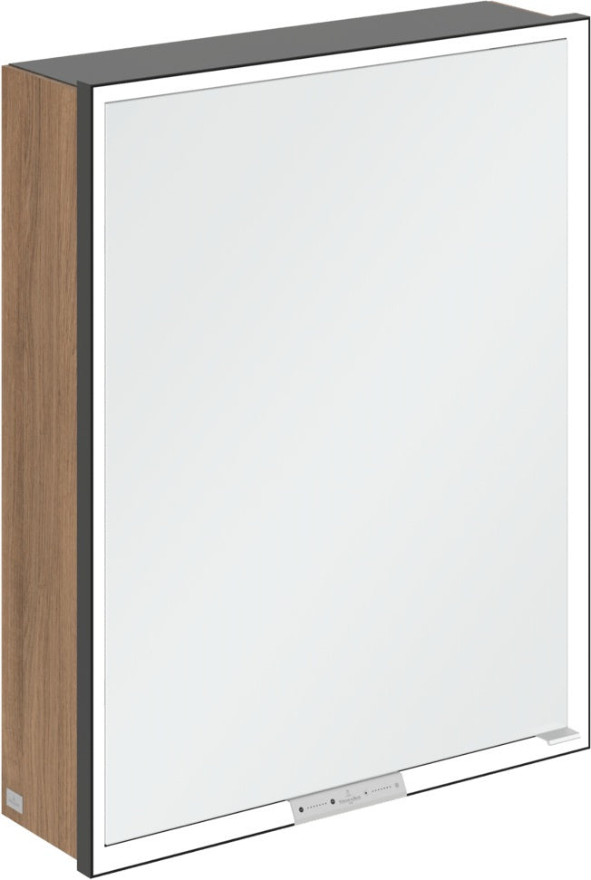 Villeroy & Boch Spiegelschrank My View+ B48110 1000 mm Graphite mit LED-Beleuchtung und SoftClosing