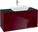 Villeroy & Boch Finion Waschbeckenunterschrank 1200 mm Glossy White Lacquer mit Beleuchtung