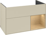Villeroy & Boch Finion Waschtischunterschrank 996 mm Glossy White Lacquer mit LED-Beleuchtung