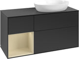 Villeroy & Boch Finion Waschtischunterschrank 1200 mm Glossy White mit Beleuchtung