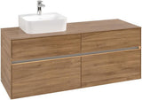 Villeroy & Boch Waschtischunterschrank Collaro 1400 mm Kansas Oak mit Beleuchtung & SoftClosing