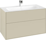 Villeroy & Boch Finion Waschbeckenunterschrank 996 mm Glossy White Lacquer mit LED-Beleuchtung