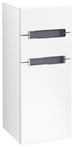 Villeroy & Boch Subway 2.0 Seitenschrank 356 mm, 1 Tür, 2 Schubladen, Glossy White