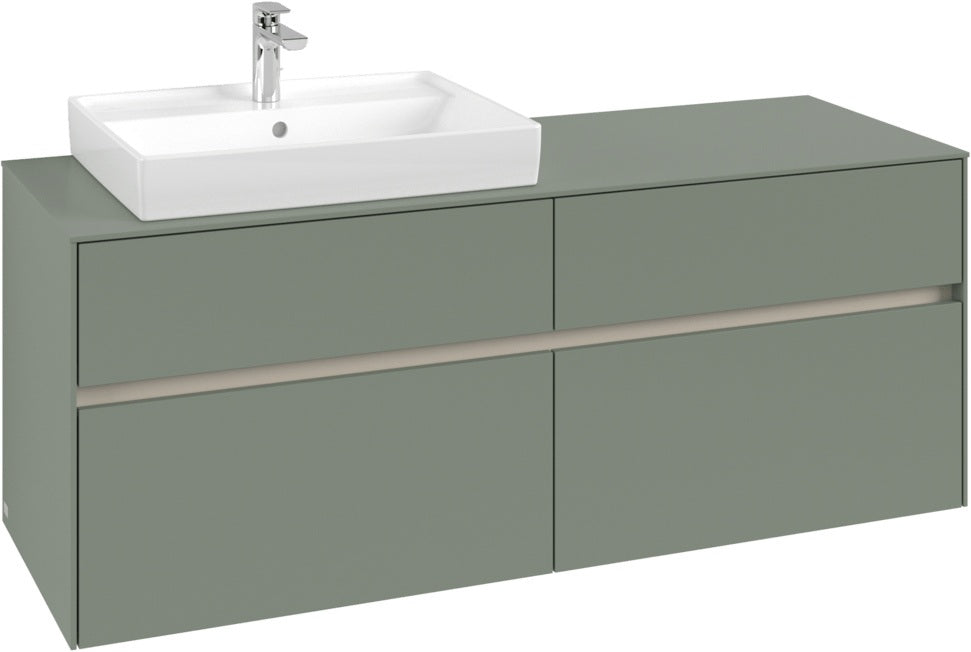 Villeroy & Boch Waschtischunterschrank Collaro C085 White Oak 1400 mm mit 4 Auszügen