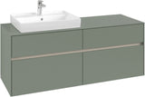 Villeroy & Boch Waschtischunterschrank Collaro C085 White Oak 1400 mm mit 4 Auszügen
