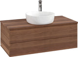 Villeroy & Boch Waschtischunterschrank Antao 1000 mm Warm Walnut mit LED-Beleuchtung