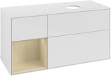 Villeroy & Boch Finion Waschbeckenunterschrank 1200 mm Glossy White Lacquer mit Beleuchtung