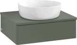 Villeroy & Boch Antao Waschtischunterschrank 600 mm Leaf Green Matt Lackiert mit LED-Beleuchtung