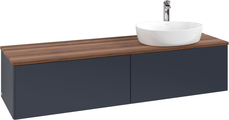 Villeroy & Boch Waschbeckenunterschrank Antao 1600 mm Anthrazit Matt mit LED-Beleuchtung
