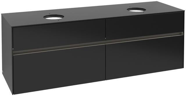Villeroy & Boch Collaro Waschtischunterschrank 1600 mm Truffle Grey mit LED-Beleuchtung