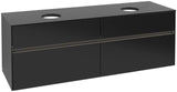 Villeroy & Boch Collaro Waschtischunterschrank 1600 mm Truffle Grey mit LED-Beleuchtung