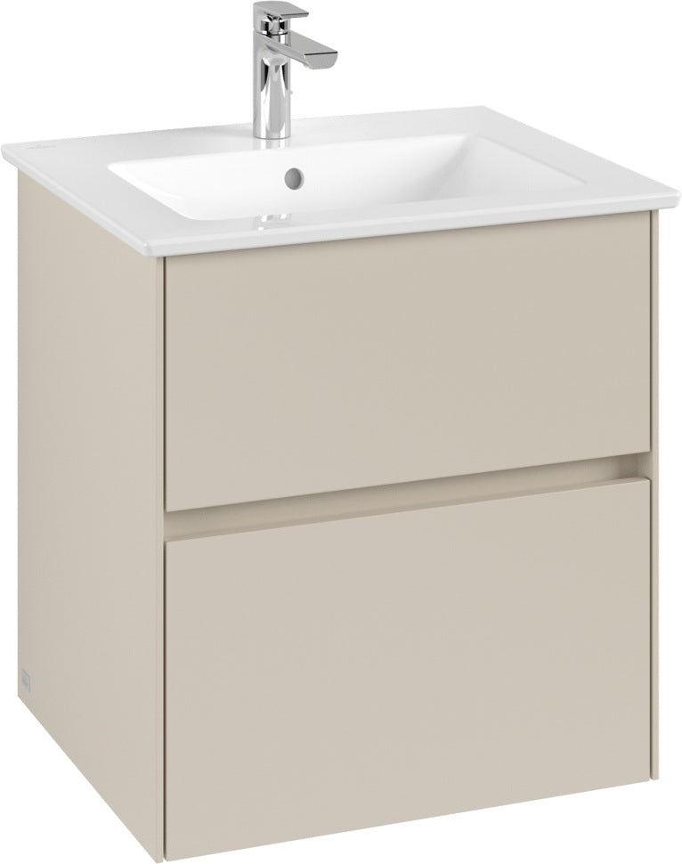 Villeroy & Boch Waschbeckenunterschrank Collaro C142 White Oak 561 mm mit SoftClosing