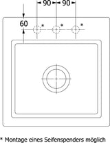 Villeroy & Boch Einbauspüle Subway Style 50 S Stone White CeramicPlus 500x510mm