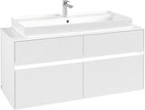 Villeroy & Boch Waschtischunterschrank Collaro C091 B0 1200 mm White Matt mit Beleuchtung