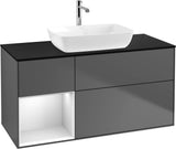Villeroy & Boch Finion Waschtischunterschrank 1200 mm Glossy White Lacquer mit Beleuchtung