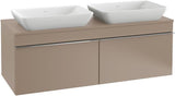 Villeroy & Boch Venticello Waschtischunterschrank 1257 mm Glossy White für 2 Waschbecken