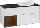 Villeroy & Boch Waschtischunterschrank Finion FA42G 1200 mm Glossy White Lacquer mit Beleuchtung