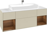 Villeroy & Boch Finion Waschtischunterschrank 1600 mm Glossy White Lacquer mit Beleuchtung