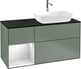Villeroy & Boch Finion Waschtischunterschrank 1200 mm Glossy White Lacquer mit Beleuchtung