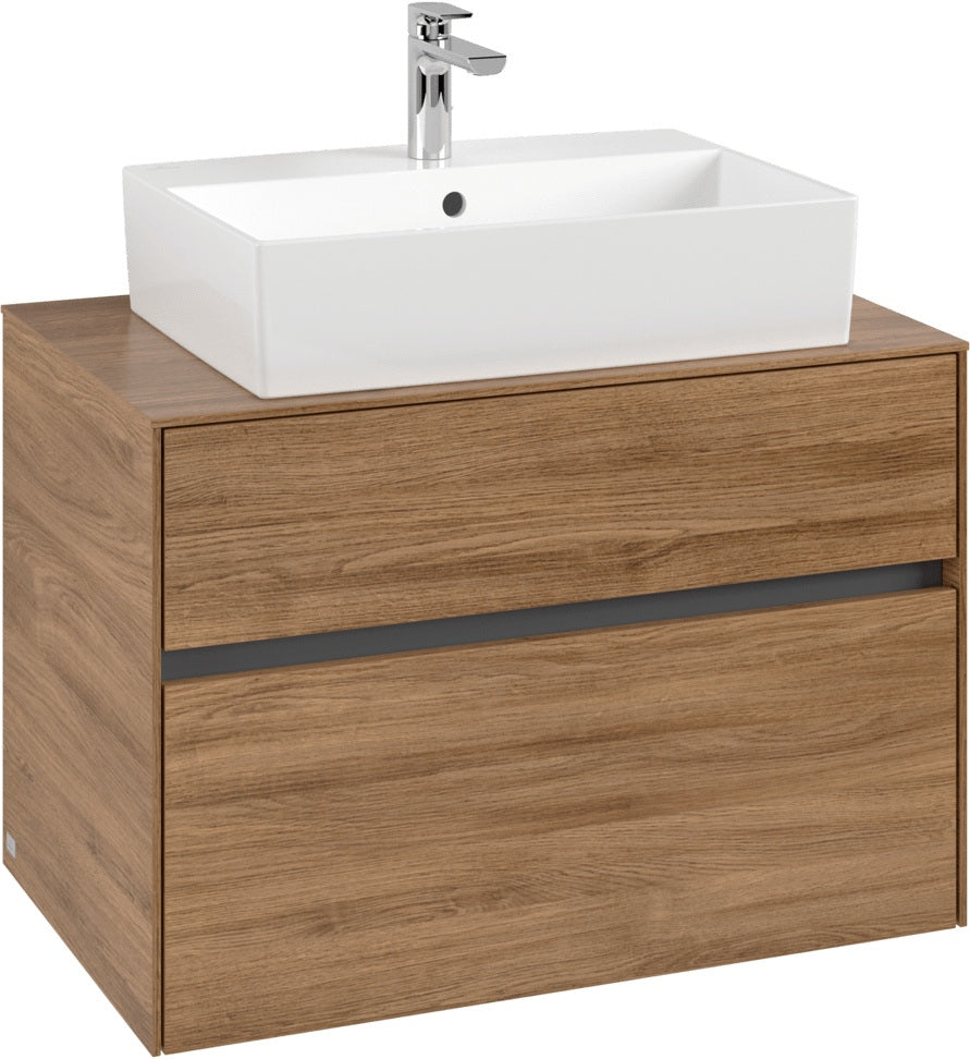 Villeroy & Boch Waschtischunterschrank Collaro C12400 Kansas Oak 800 mm mit SoftClosing