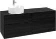 Villeroy & Boch Waschbeckenunterschrank Collaro C046 Black Oak 1400 mm mit 4 Auszügen