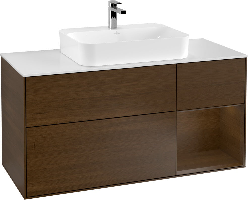 Villeroy & Boch Waschtischunterschrank Finion F421G 1200 mm Glossy White Lacquer