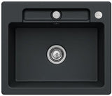 Villeroy & Boch Einbauspüle Siluet 60 S TitanCeram Ebony CeramicPlus 600x510mm