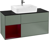 Villeroy & Boch Finion Waschbeckenunterschrank 1200 mm Glossy White mit Beleuchtung
