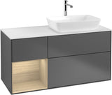 Villeroy & Boch Finion Waschbeckenunterschrank 1200 mm Glossy White Lacquer mit Beleuchtung