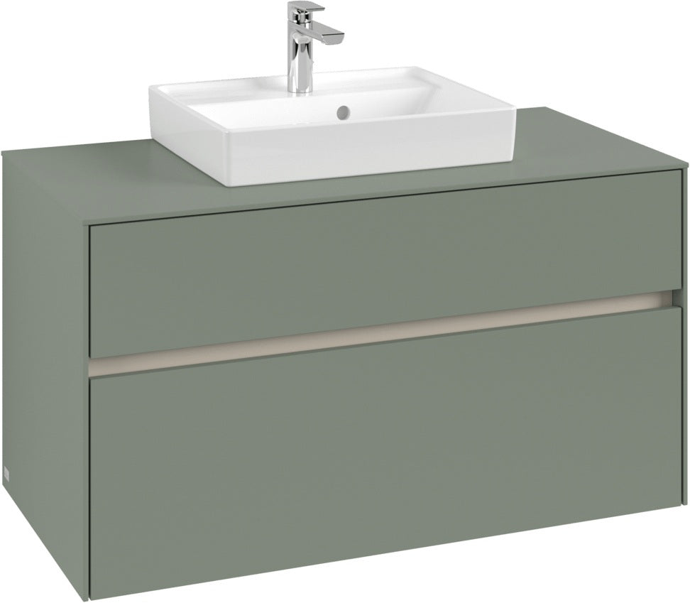 Villeroy & Boch Waschtischunterschrank Collaro C016 B0 1000 mm White Oak mit LED-Beleuchtung