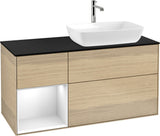 Villeroy & Boch Finion Waschtischunterschrank 1200 mm Glossy White Lacquer mit Beleuchtung