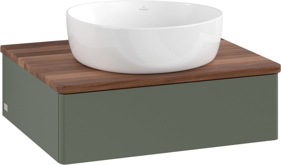 Villeroy & Boch Waschbeckenunterschrank Antao 600 mm Anthrazit Matt mit Auszug