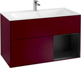 Villeroy & Boch Finion Waschtischunterschrank 996 mm White Matt Lacquer mit Beleuchtung