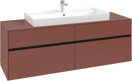 Villeroy & Boch Waschtischunterschrank Collaro C031 B0 1600 mm White Oak mit Beleuchtung