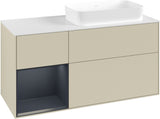 Villeroy & Boch Finion Waschtischunterschrank 1200 mm Glossy White mit Beleuchtung