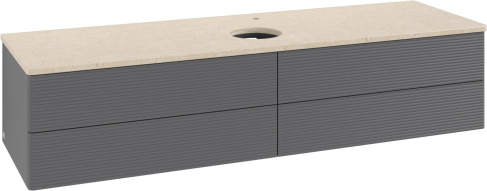 Villeroy & Boch Waschbeckenunterschrank Antao K25153 1600 mm Anthracite Matt Lacquer