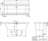 Villeroy & Boch Squaro Edge 12 Whirlpoolsystem Special CombiPool Invisible mit Quaryl und Smart Control