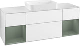 Villeroy & Boch Finion Waschtischunterschrank 1600 mm Glossy White Lacquer mit Beleuchtung
