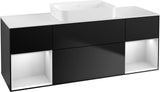 Villeroy & Boch Finion Waschtischunterschrank 1600 mm Glossy White Lacquer mit Beleuchtung