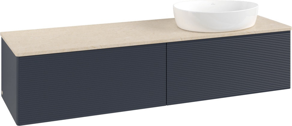 Villeroy & Boch Antao Waschbeckenunterschrank 1600 mm Anthrazit Matt mit 2 Auszügen