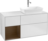 Villeroy & Boch Finion Waschbeckenunterschrank 1200 mm Glossy White Lacquer mit Beleuchtung