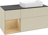 Villeroy & Boch Finion Waschtischunterschrank 120 cm Glossy White Lacquer mit Beleuchtung