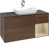 Villeroy & Boch Finion Waschbeckenunterschrank 1200 mm Glossy White Lacquer mit Beleuchtung