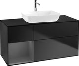 Villeroy & Boch Finion Waschtischunterschrank 1200 mm Glossy White Lacquer mit Beleuchtung