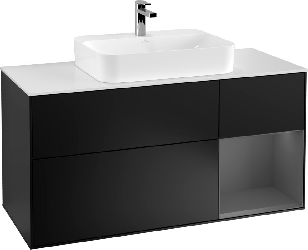 Villeroy & Boch Waschtischunterschrank Finion F421G 1200 mm Glossy White Lacquer