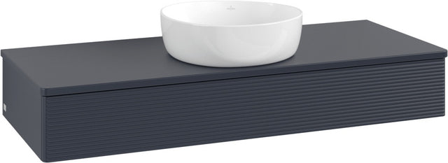 Villeroy & Boch Waschtischunterschrank Antao 1200 mm Midnight Blue Matt mit LED-Beleuchtung