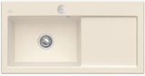 Villeroy & Boch Einbauspüle Subway 60 XL Flat 965x475mm ivory mit CeramicPlus