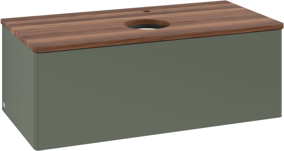 Villeroy & Boch Waschtischunterschrank Antao L31050 1000 mm Anthrazit Matt Lack mit LED-Beleuchtung