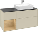 Villeroy & Boch Finion Waschbeckenunterschrank 1200 mm Glossy White Lacquer mit Beleuchtung