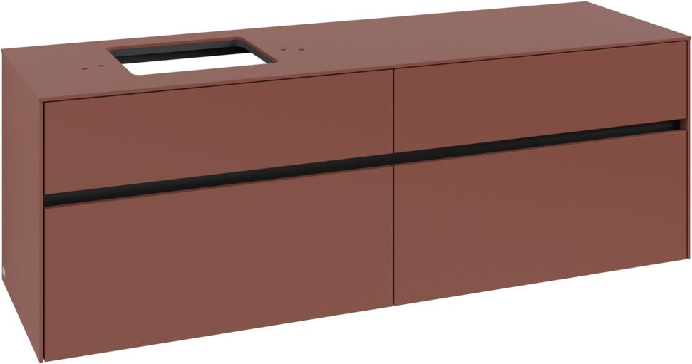 Villeroy & Boch Waschtischunterschrank Collaro C135 B0 1600 mm White Oak mit Beleuchtung